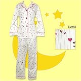 Bedhead Heart Strings Cream Sateen Cotton Pajama