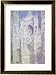 Sunlight, Rouen Cathedral: West Facade Framed Art Poster Print by Claude Monet, 24x32