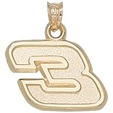 LogoArt Dale Earnhardt 10K Medium Number Pendant