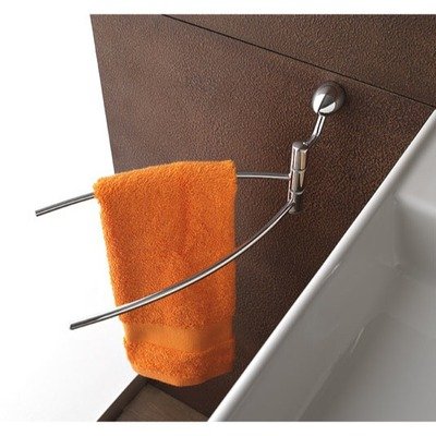 Image of Swing Arm Towel Rack with One Wall Mount Wall Mounts: Two