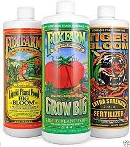 FOXFARM SOIL TRIO BIG BLOOM / GROW BIG / TIGER BLOOM 16oz Pints