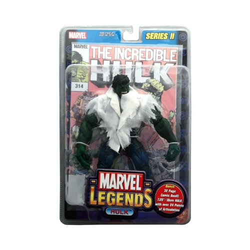 Marvel Legends Series 2 the Incredible Hulk with White T-shirt Action Figure By Toy Biz