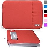 Lacdo 15-15.6 Inch Waterproof Fabric Sleeve Case Bag / Notebook Laptop Bag Case for Apple MacBook Pro 15.4-inch With Retina Display 15.6" Acer / Asus / Dell / HP / Toshiba / Lenovo Thinkpad -Red