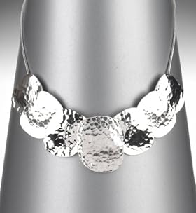 Hammered Bead Collar Necklace