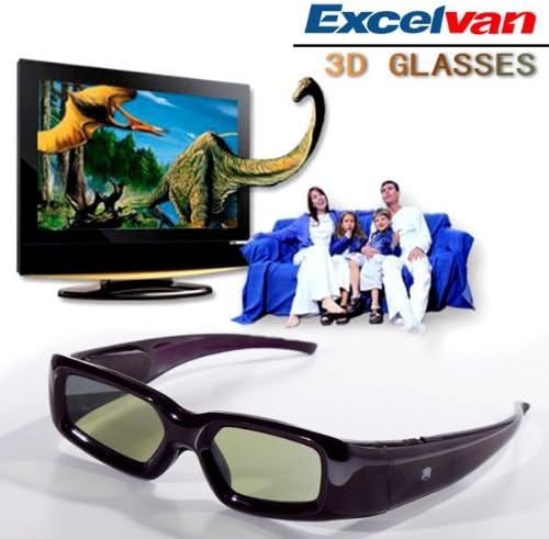 Excelvan 3D Active Rechargeable shutter Glasses For Panasonic VIERA TC-P50GT30 TY-EW3D10