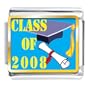 Class Of 2008 Graduation Italian Charms Bracelet Link
