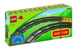 LEGO Duplo: Legoville Curved Track 6 Pieces (2735)