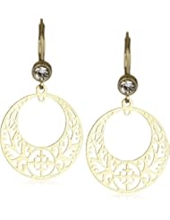 Liz Palacios "Plumas" Filigree Crescent Earrings
