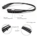 Sport Bluetooth Headphones Bass Sound 4.0 Wireless Bluetooth Stereo headset, Earphone Earpiece Earbud With Noise Isolating A2DP Apt-x, Microphone Lightweit Neckband And Magnet Attraction(Black-Black)