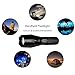 Ssking Tactical LED Flashlight, 5 Modes Zoomable Adjustable Focus Water Resistant for Hiking, Camping, Emergency