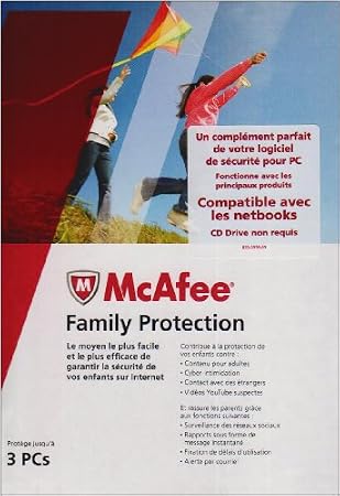 Mcafee family protection 2010 (3 postes, 1 an)