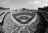Professionally Framed Comiskey Park Chicago White Sox Black White Archival Photo Poster - 13x19 with RichAndFramous Black Wood Frame