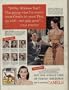 COLE PORTER and PATRICIA MORISON. Also pictured are GENE BEARDEN, ace baseball pitcher; Gladys Swarthout, Metropolitan Opera Star; JEANNE WILSON, star swimmer; GENE SARAZEN, Professional Golfer; SYLVIA MacNEILL, secretary; and "DUSTY" CAMPBELL, big-game fisherman. ..... 1949 CAMEL Cigarettes Ad, A4462.