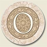 AutoCoaster ~ Monogram initial O ~ Tile Drink Coaster for car cupholder - cod...
