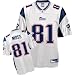 Men`s New England Patriots #81 Randy Moss Road Replica Jersey