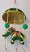 Canopied Elephant Ceiling Hang in Green Velvet; from India - Spiritual Gifts. Usually dispatched within 2 working days.
