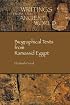 Biographical Texts from Ramessid Egypt (Writings from the Greco-Roman World)