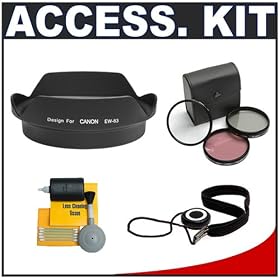 Precision Design EW-83E Lens Hood for Canon EF 16-35mm f/2.8L USM, EF 17-40mm f/4L USM Lenses with Accessory Kit