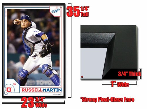 Framed Los Angeles Dodgers Russell Martin Poster Fr4504