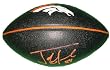 Jacob Tamme Autographed Denver Broncos Logo Football, Proof Photo
