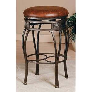 Backless Montello Swivel Counter Stool by Hillsdale