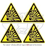 EXPLOSIVE Warning Safety Sign Explosion Danger 2