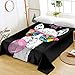 Sleepwish Llama Flat Sheet for Kids Teens Girls Microfiber 1800 Bedding Top Sheet Cute Alpaca Rainbow Glasses Pink Bubble 3D Design Ultra Soft Wrinkle Free All Seasons(Twin)