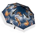 Raining Cats and Dogs Folding Umbrella with Auto Open