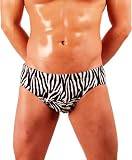 MENS NEW HOT ZEBRA PRINT BIKINI SWIMSUIT GARY MAJDELL SPORT