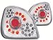 Produkt-Bild: FK Automotive FKRLXLFO011 LED R&uuml;ckleuchten fit for Ford Fiesta (Typ JAS/JBS) Baujahr 96-02, chrom