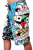 New Ed Hardy "Love is a Gamble" Blue Board Shorts Swim Surf Trunks EHM01GM