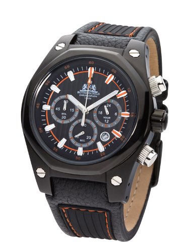 Rothenschild Eclipse RS-0807-BS Chronograph for Him PVD-plated Rothenschild Eclipse RS-0807-BS Chronograph for Him PVD-plated