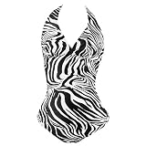 Monokini Swimsuit Zebra Print