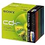 Sony 20CDQ80NXSL 20-Pack 80min/700Mb Recordable CD (Colour Mix)