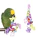 Hypeety Bird Parrot Foot Toy Chewing Swing Bite Toy Plastic Parrot Toys Bird Toys Macaw Toys for Lovebirds Conures Caiques Sun Parakeet Cockatiel Budgie