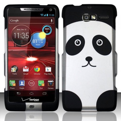 For Motorola Droid RAZR M 4G LTE XT907 (Verizon) Rubberized Design Cover - Panda Bear For Motorola Droid RAZR M 4G LTE XT907 (Verizon) Rubberized Design Cover - Panda Bear