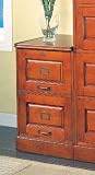 Cherry Finish 2 Drawer Legal / Letter File Filing Cabinet w/Lock