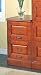 Cherry Finish 2 Drawer Legal / Letter File Filing Cabinet w/Lock