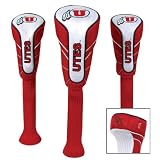 UTAH UTES OFFICIAL GOLF CLUB NYLON HEAD COVERS