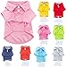 Cute Puppy Cat Dog Polo Shirt T-Shirt Solid Clothes Apparel for Small Pet (S: Length - 12
