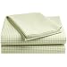 Pinzon Kids Gingham Queen Sheet Set, Light Green