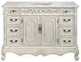 Winslow 8 drawer Standard Sink Cabinet, 35"HX48"W, IVORY
