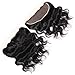 Queen Plus Hair 7A Brazilian Virgin Hair, Lace Frontal Closure (13*4 ) with 3 Bundles ,Body Weave Natural Color Weft, Shedding&Tangle Free