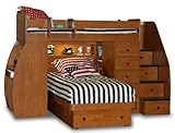 IMAGE OF Space Saver T/T with Desk, Stairs, Chest & Platform Bed