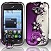ZTE SAVVY Z750C PURPLE SILVER VINES COVER SNAP ON HARD CASE + FREE CAR CHARGER from [ACCESSORY ARENA]