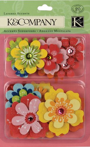 KandCompany Bright Flower Layered Accents