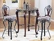 Catania Marble & Glass Top Bar Table Set By Acme Furniture