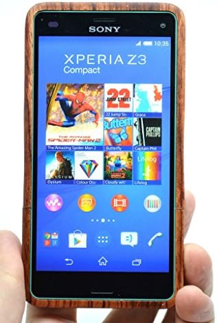 SONY Xperia Z3 Compact Wood Case - Rose Wood Indian Buddha - Premium Quality Natural Wooden Case for your Smartphone and Tablet - by VolksRose®