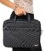 Navitech Black Sleek Premium Water Resistant Shock Absorbent 13.1 to 15.4 Laptop/ Notebook Carry Bag Case For The Dell Inspiron 15, Dell Studio 15, Dell Adamo Admire Onyx, Dell Precision M2400 (WM2403), Dell Latitude E6400, Dell D600, Dell Latitude E5400,