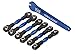 Traxxas TRA8341X Turnbuckles, aluminum (blue-anodized), camber links, 32mm (front) (2)/ camber links, 28mm (rear) (2)/ t